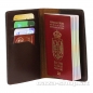 Preview: Kožni uložak za pasoš i kartice SRB braun
